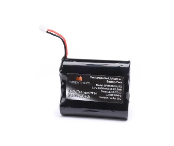 Spektrum 6600 mAh 3.7V 1S Transmitter Batt NX10 iX12 NX8 NX6 XH-1S Plug