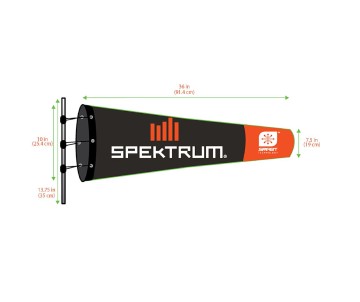 Spektrum Smart Airfield Windsock 10x36in