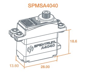 Spektrum A4040 MT/HS Micro MG HV Servo