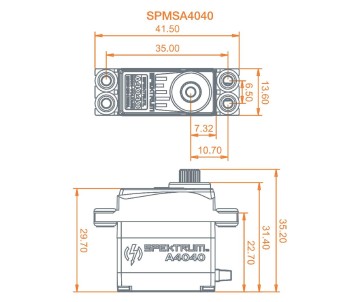 Spektrum A4040 MT/HS Micro MG HV Servo