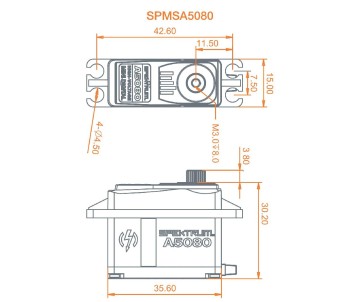 Spektrum A5080 MT/HS Mini Digital HV Servo