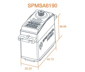 Spektrum A6190 Standard Metal Gear HV Servo