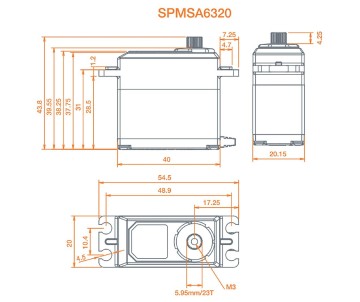 Spektrum High Torque High Speed Metal BL HV Servo