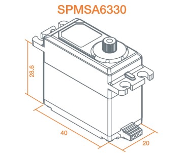 Spektrum High Torque High Speed MG HV Brushless Servo