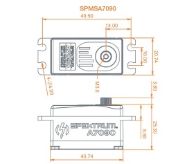 Spektrum Brushless Low Profile MG HV Servo