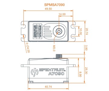 Spektrum Brushless Low Profile MG HV Servo