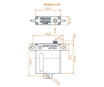 Spektrum MT/MS MG HV Wing Servo
