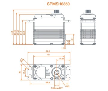 Spektrum Ultra Torque High Speed Heli Cyclic HV Servo