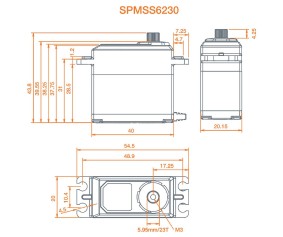 Spektrum Ultra Torque Mid Speed Digital WP Metal Servo