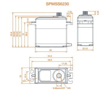 Spektrum Ultra Torque Mid Speed Digital WP Metal Servo