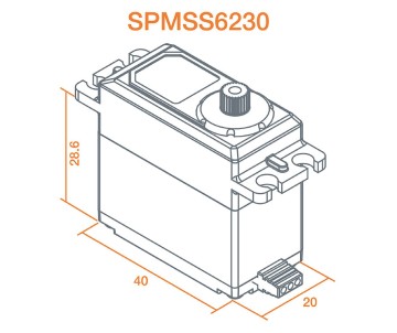 Spektrum Ultra Torque Mid Speed Digital WP Metal Servo