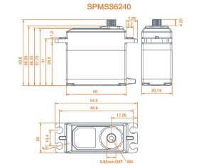 Spektrum High Torque High Speed Digital WP Metal Servo