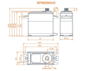 Spektrum High Torque High Speed Digital WP Metal Servo