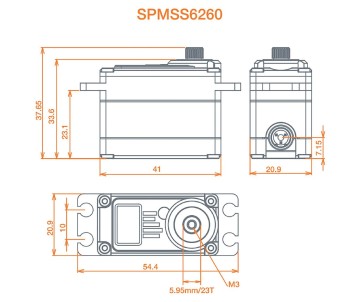 Spektrum High Torque High Speed Digi HV Metal Servo