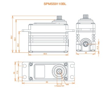 Spektrum 1/5 Speed Metal Servo