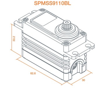 Spektrum 1/5 Speed Metal Servo