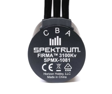 Spektrum Firma 3660 3100Kv 4 Pole Sensorless Brushless Motor: 5mm