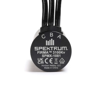 Spektrum Firma 3660 3100Kv 4 Pole Sensorless Brushless Motor: 5mm