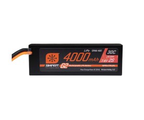 Spektrum 7.4V 4000mAh 2S 30C Smart LiPo G2 Hard Case: IC5