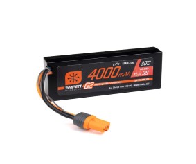 Spektrum 4000mAh 3S 11.1V 30C Smart LiPo G2 IC5 Hardcase
