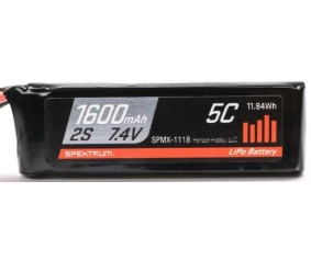 Spektrum 7.4V 1600mAh 2S 5C LiPo RX Battery