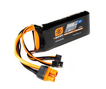 Spektrum 2000mAh 2S 7.4V Smart LiPo Receiver IC3