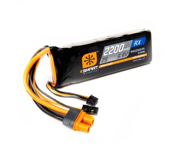 Spektrum 2200mAh 2S 6.6V Smart LiFe Receiver IC3