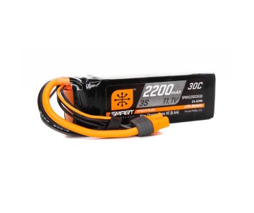 Spektrum 2200mAh 3S 11.1V 30C Smart LiPo IC3