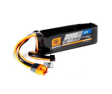Spektrum 2200mAh 3S 9.9V Smart LiFe ECU IC3