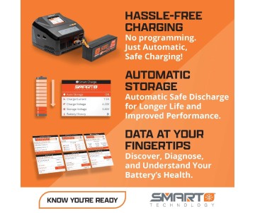 Spektrum 2200mAh 4S 14.8V Smart G2 LiPo 50C; IC3