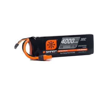 Spektrum 4000mAh 3S 11.1V 30C Smart LiPo IC3
