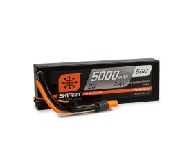 Spektrum 5000mAh 2S 7.4V 50C Smart LiPo Hardcase; IC3