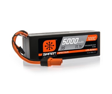 Spektrum 5000mAh 3S 11.1V 100C Smart LiPo IC5 Hardcase