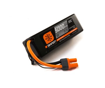 Spektrum 5000mAh 3S 11.1V 30C Smart LiPo IC5 Hardcase