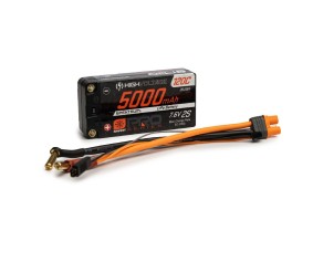 Spektrum 5000mAh 2S 7.6V Smart Pro Race HV LiPo 120C: 5mm