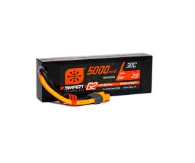 Spektrum 5000mAh 2S 7.4V Smart G2 LiPo 30C Hard Case; IC3