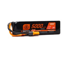 Spektrum 5000mAh 3S 11.1V 100C Smart G2 Soft Case LiPo IC5