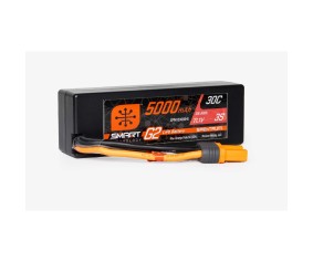 Spektrum 5000mAh 3S 11.1V 30C Smart G2 LiPo IC5 Hardcase
