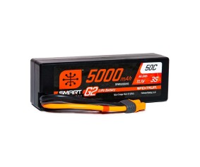 Spektrum 5000mAh 3S 11.1V 50C Smart G2 LiPo IC3 Hardcase