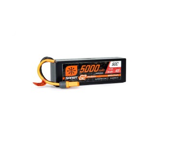 Spektrum 5000mAh 4S 14.8V Smart G2 LiPo 50C Hard Case; IC5