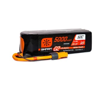 Spektrum 5000mAh 6S 22.2V Smart G2 LiPo 50C; IC5