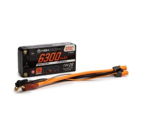 Spektrum 6300mAh 2S 7.6V Smart Pro Race HV LiPo 120C: 5mm