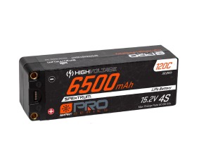Spektrum 6500mAh 4S 15.2V Smart Pro Race HV LiPo 120C: 5mm
