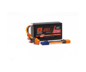 Spektrum 650mAh 2S 7.4V Smart G2 30C LiPo; IC2