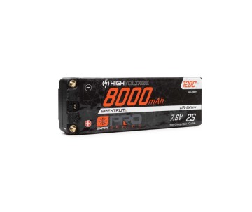 Spektrum 8000mAh 2S 7.6V Smart Pro Race HV LiPo 120C: 5mm