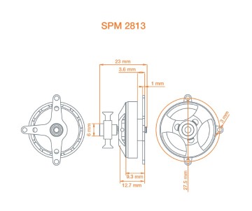 Spektrum Avian 2813-1750Kv Outrunner Brushless Motor