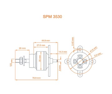 Spektrum Avian 3530-1250Kv Outrunner Brushless Motor