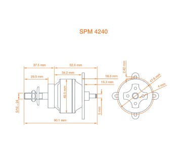 Spektrum Avian 4240-800kV Outrunner Brushless Motor