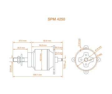Spektrum Avian 4250-800Kv Outrunner Brushless Motor