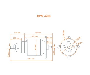 Spektrum Avian 4260-480Kv Outrunner Brushless Motor